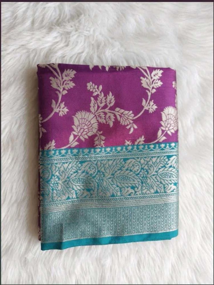Elegant Purple Silk Saree