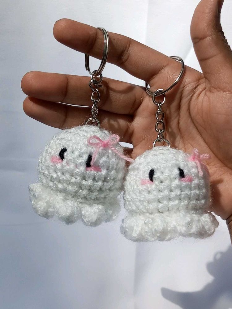 Cute octopus🐙 Crochet Keychains