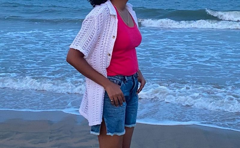 Boho style t-shirt for beach