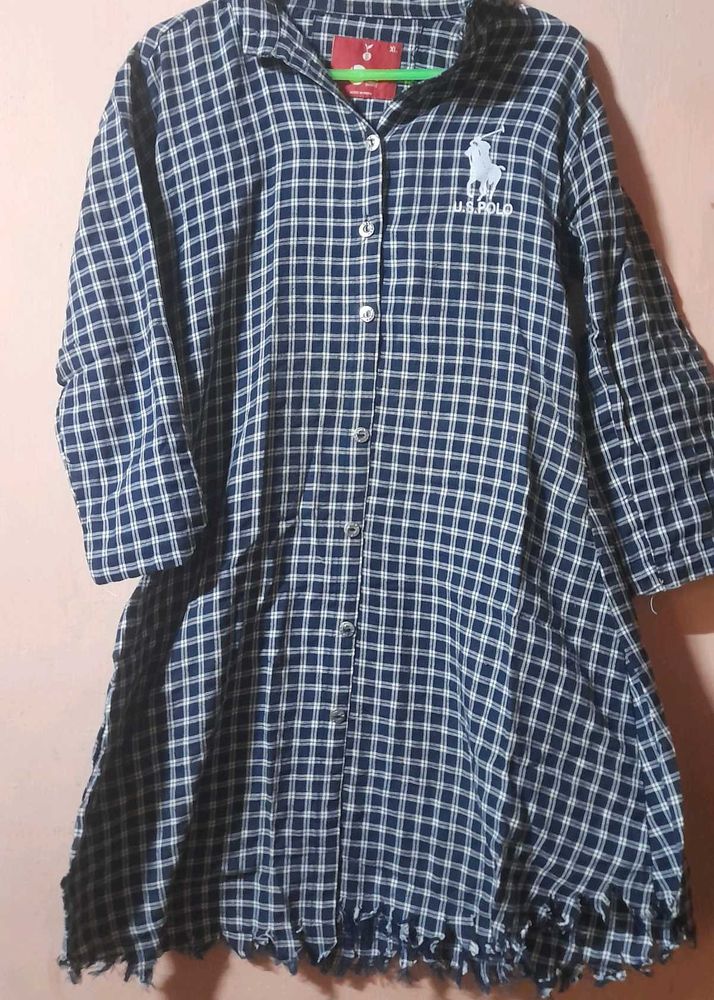 U.S. Polo Assn. Plaid Shirt Dress
