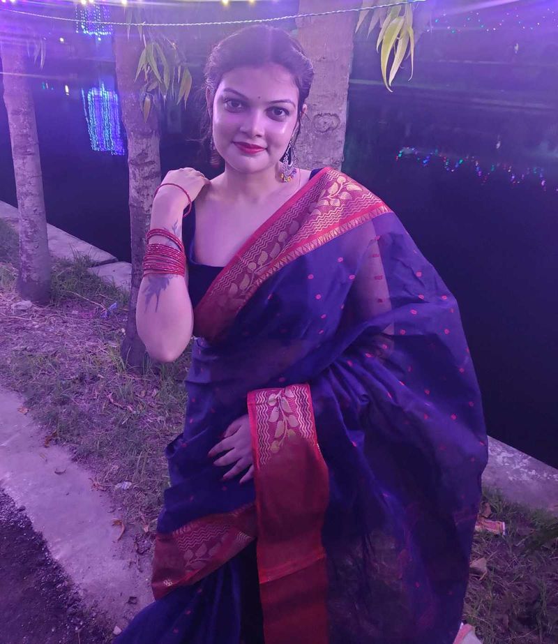 Elegant Blue Saree
