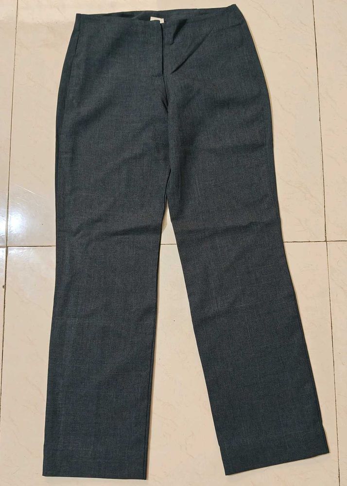 Gray Straight Leg Pants