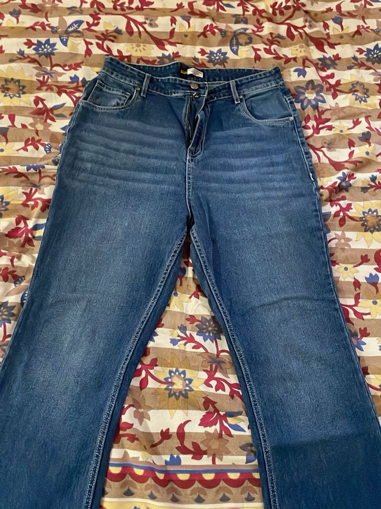 Classic Blue Denim Bootcut Jeans