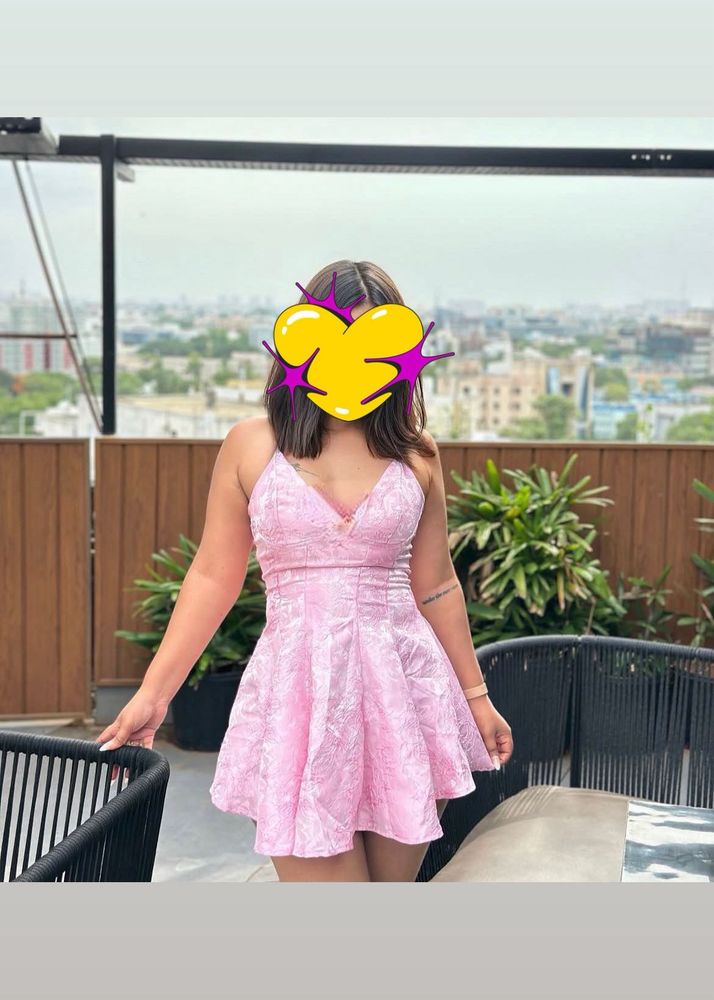 Pretty Pink Fit and Flare Dress