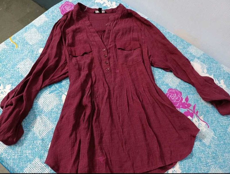 WOMEN PURPLE KURTA