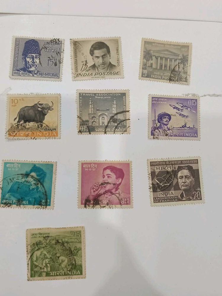 Vintage Indian Stamps Collection