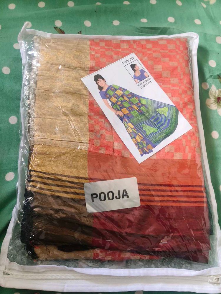 Beautiful Saree with Blouse Piece