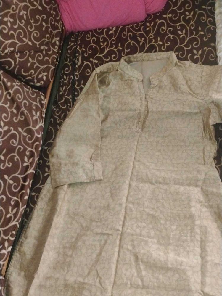 Golden Kurta For Women