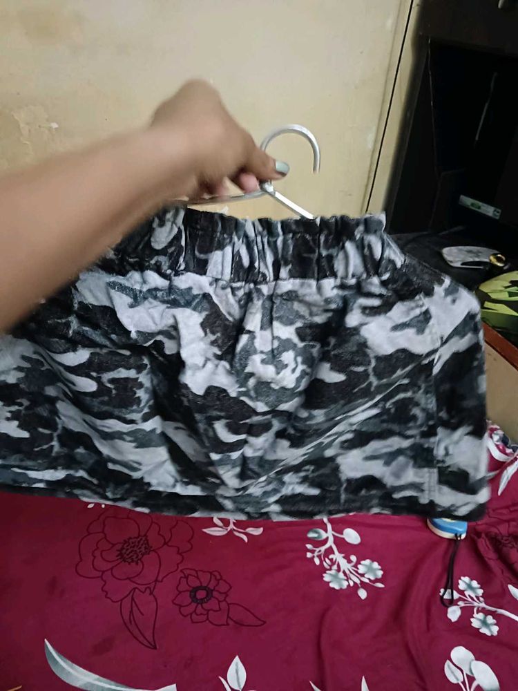 Camo Print Mini Skirt