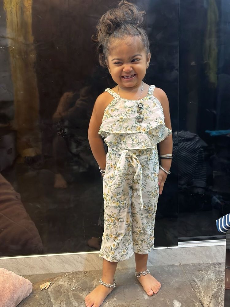 Floral Girls Jumpsuit