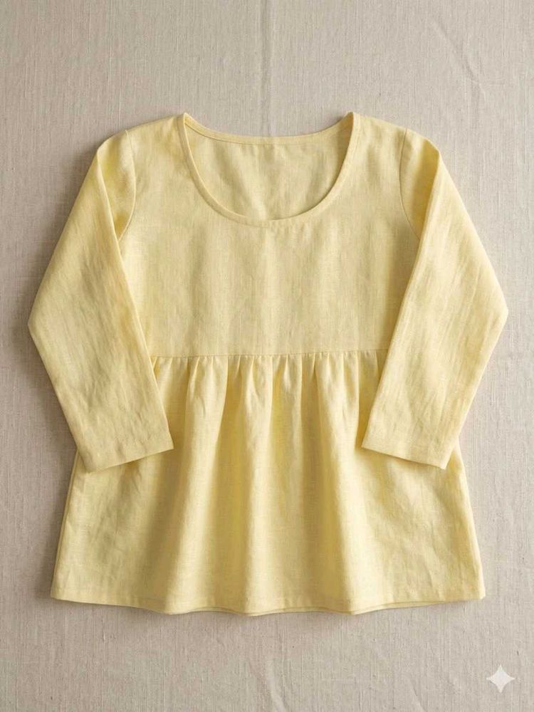 Flowy Yellow Tunic Top