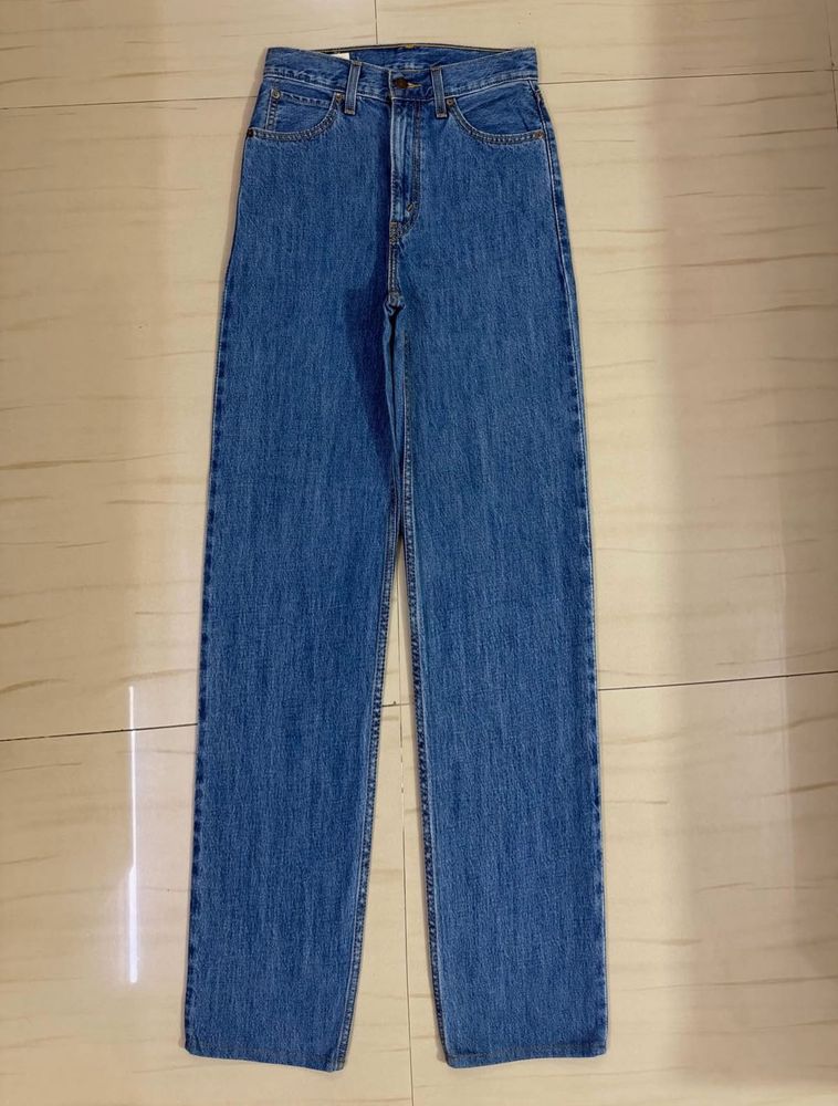 Vintage Wide Leg Blue Denim Jeans