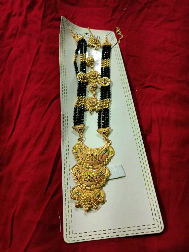 Heavy Mangalsutra, Earrings,Mangtika Set