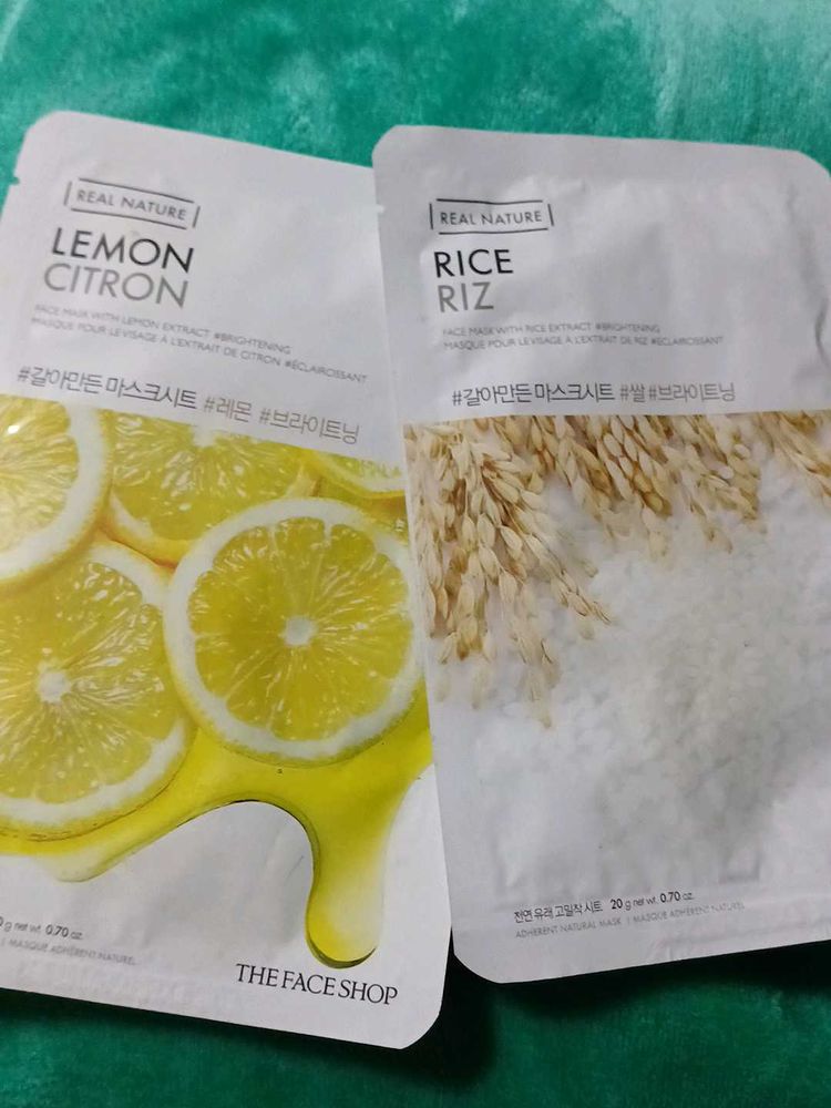 2 Face Masks NEW