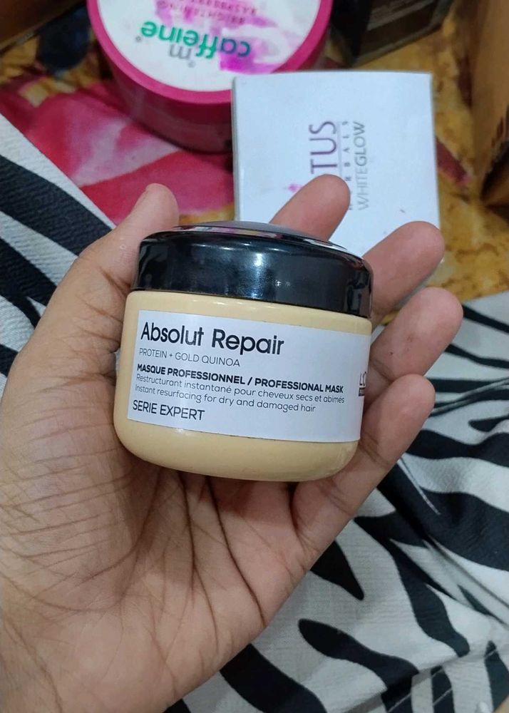eye liner,hair mask, moisturizer, f