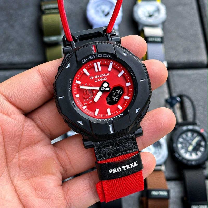 G-Shock Red Pro Trek Watch PREMIUM FOR MEN