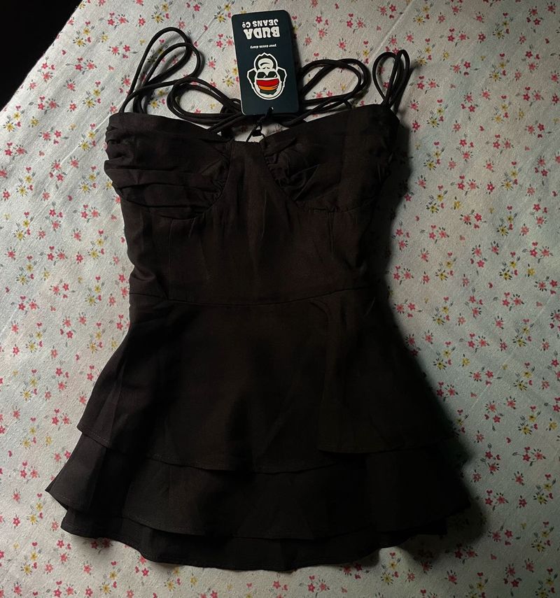 Chic Ruffled Spaghetti Strap Top