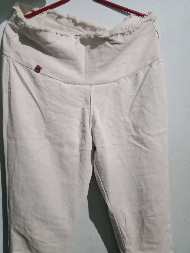 White Denim Pant