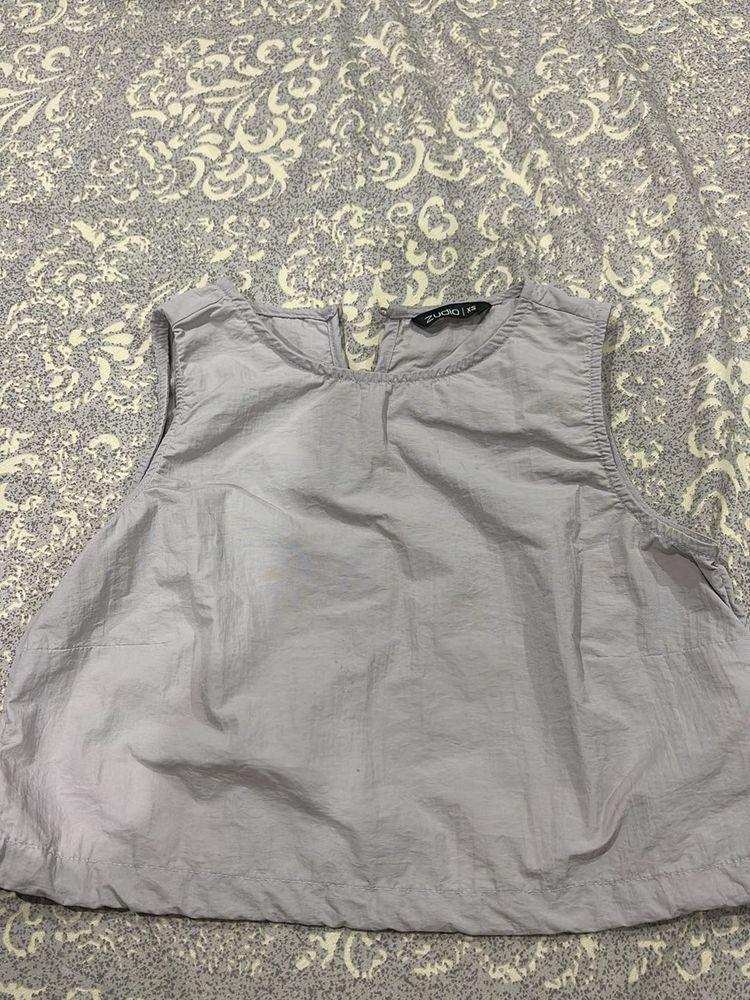 Sleek Lavender Sleeveless Top
