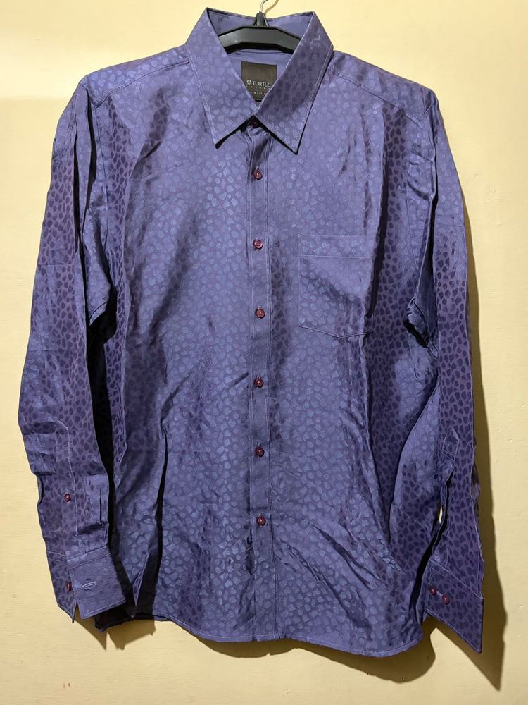 Men's Purple  Turtle Shirt