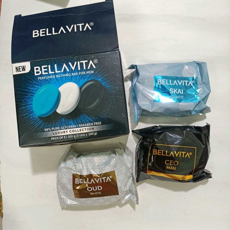 Bellavita Perfumed Bathing Bars for Men - Luxury C