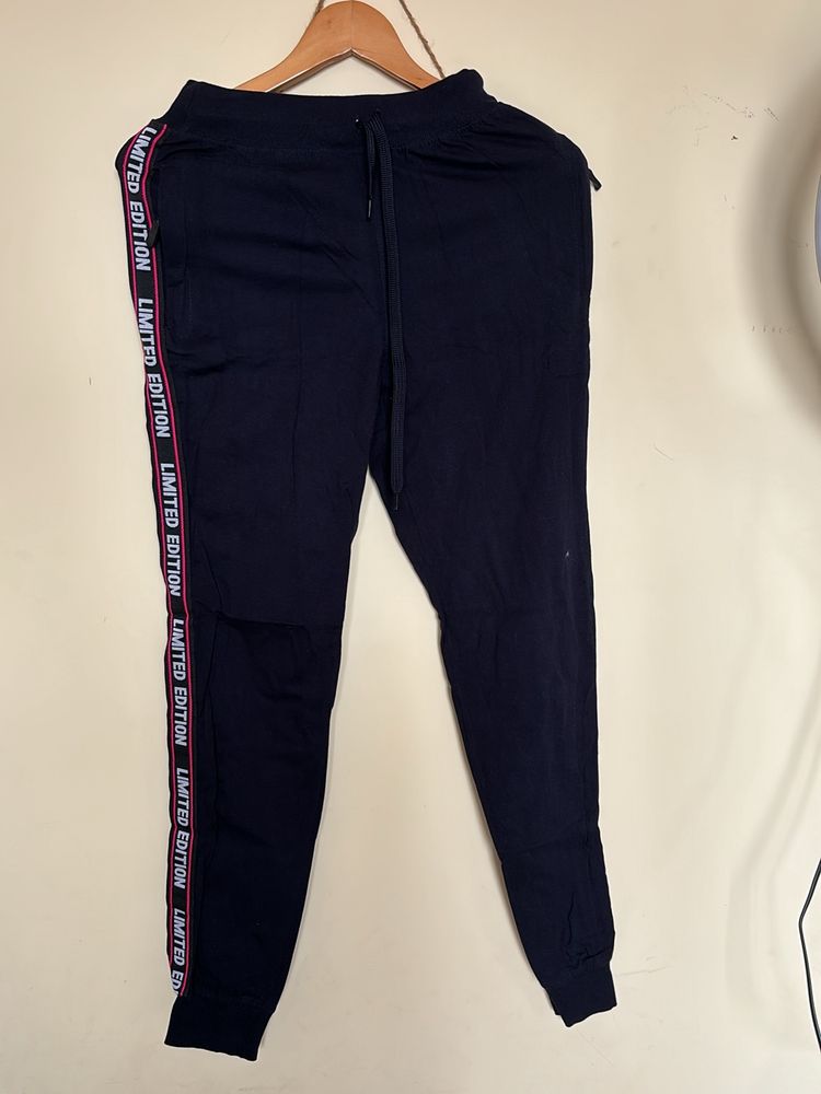 Navy Blue Joggers Pocket Zip