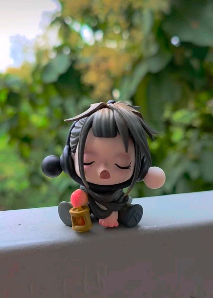 Skull panda Figurine with Lantern