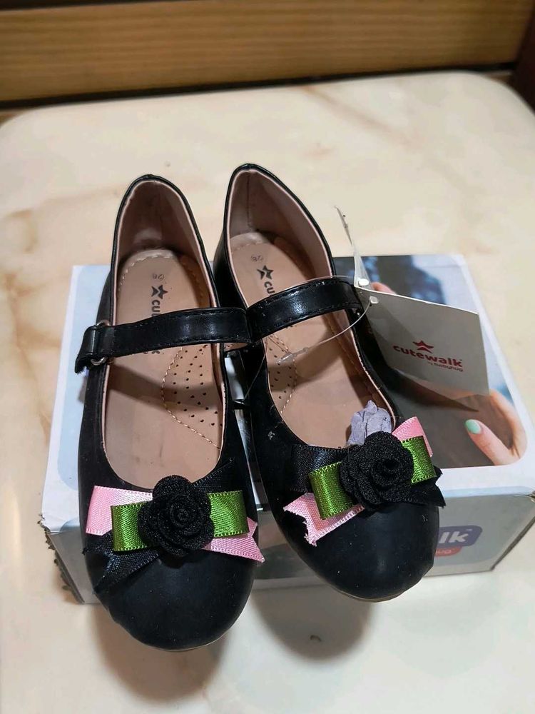 CuteWalk Girls Black Mary Jane Shoes