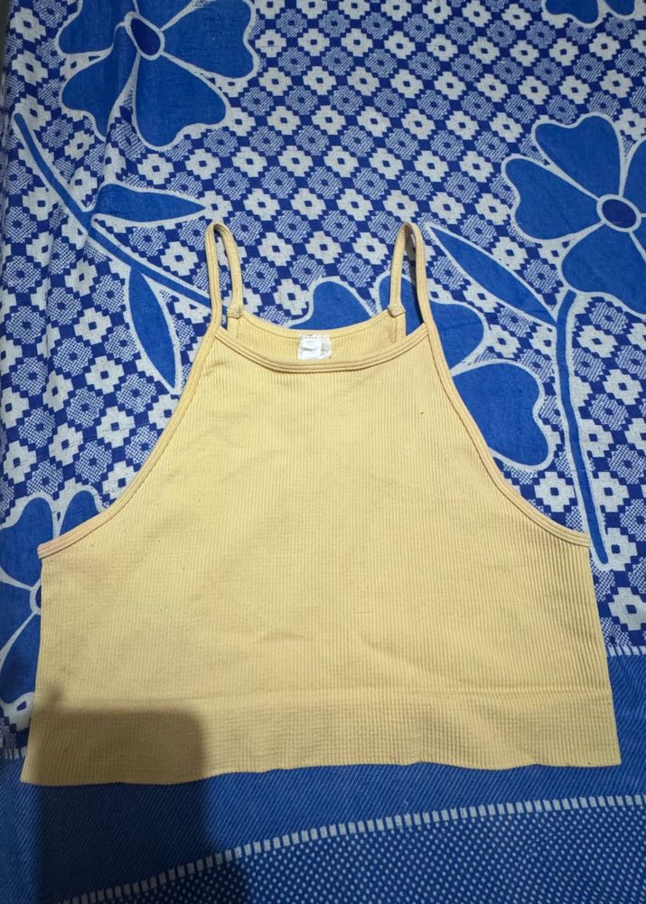 Ribbed Crop Tank Top