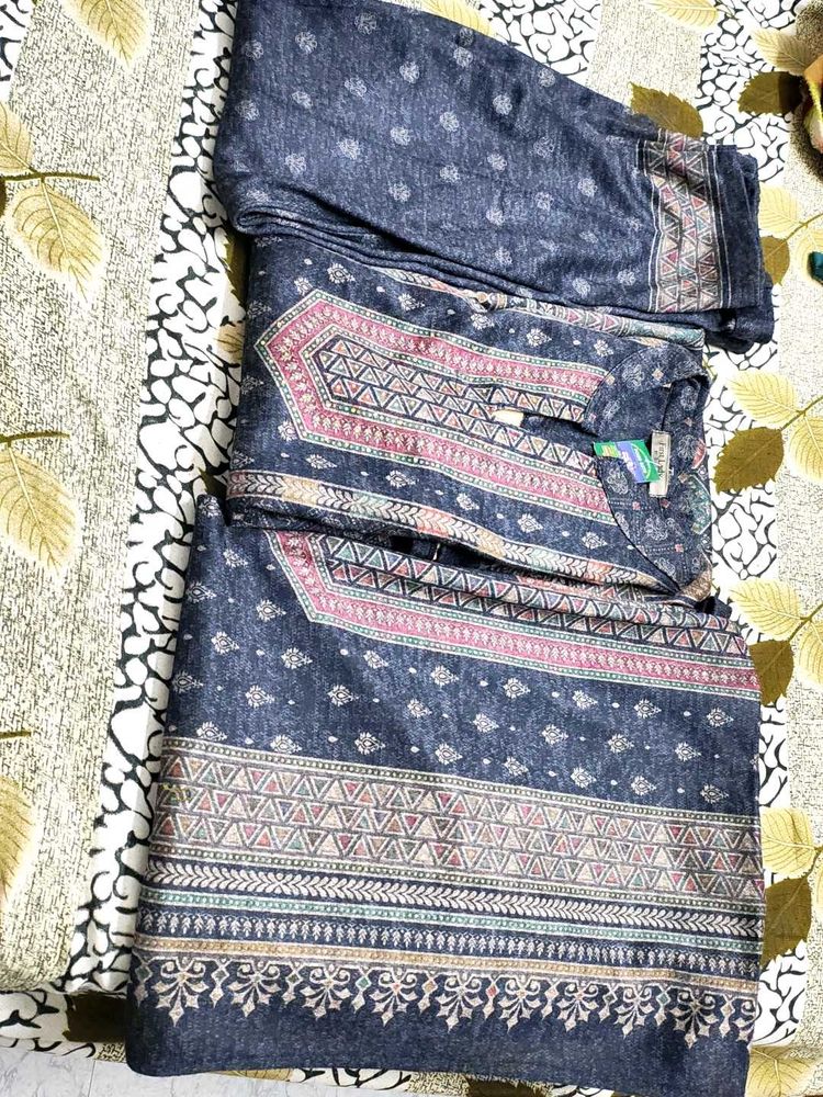 New Kashmiri Woolen Suit Set With Dupatta