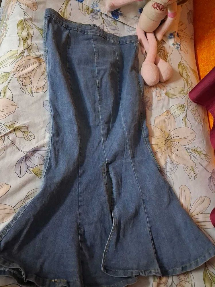 Denim Mermaid Skirt