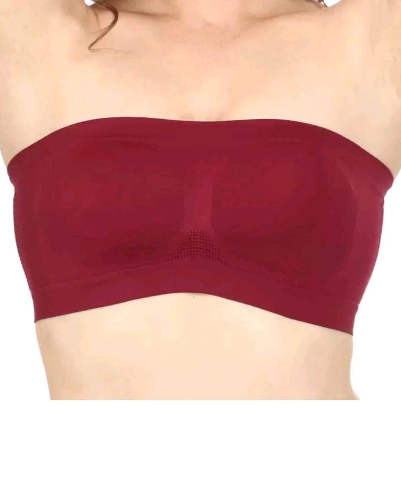 Brand New Burgundy Tunic Strapless Bra..❤️♥️🍒🌸✨