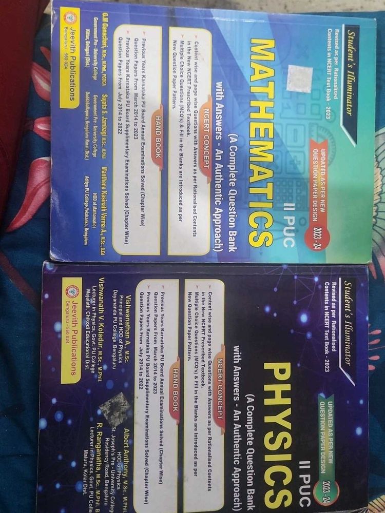 Physics &amp; Mathematics II PUC