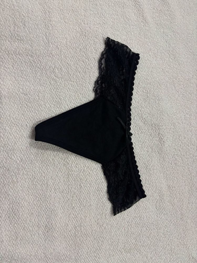 Black Sexy Thong Panty