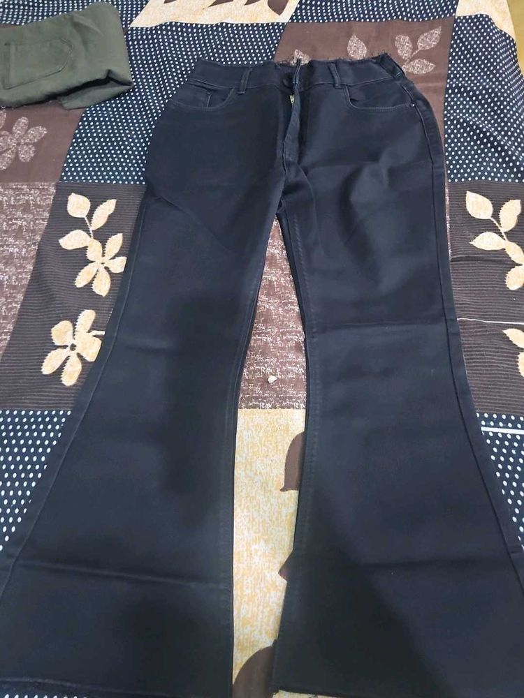Flared Black Jeans Bell Bottom