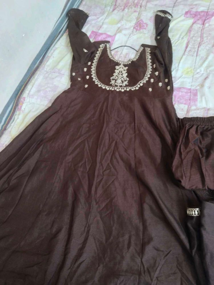 Elegant Brown Kurta Set