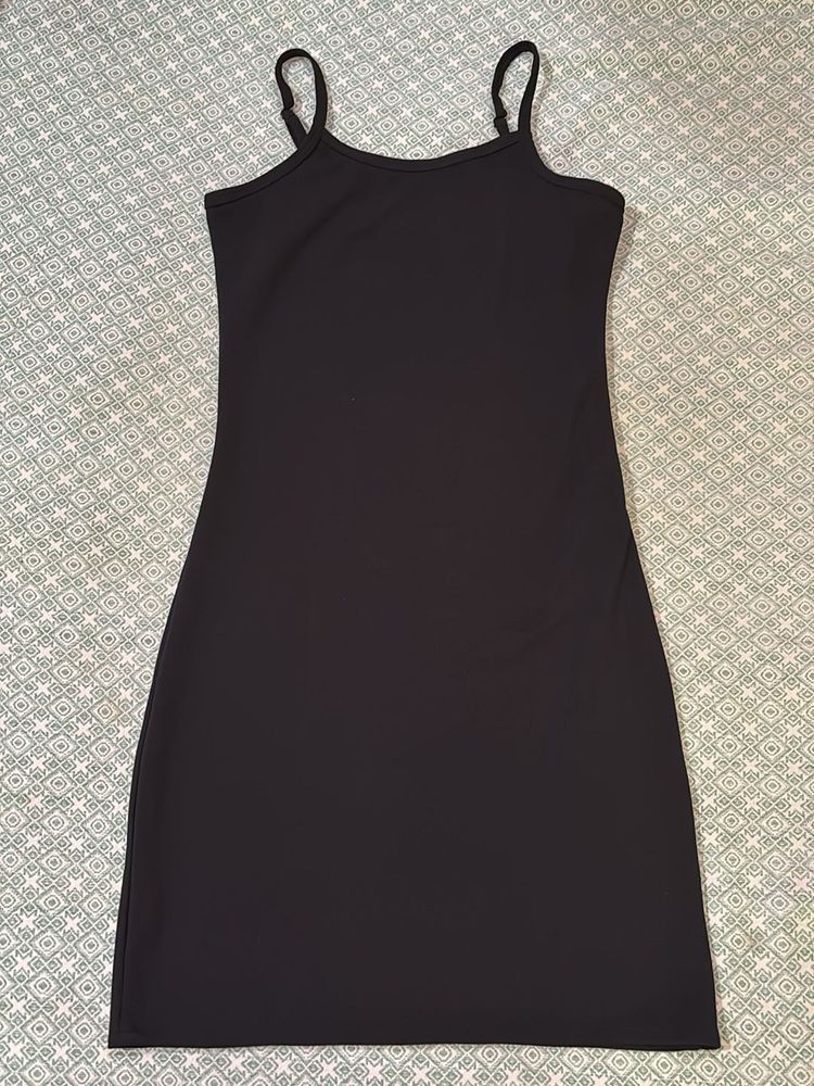 Classic Black Spaghetti Strap Dress