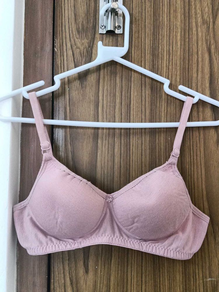 soft pink lightly padded bra
