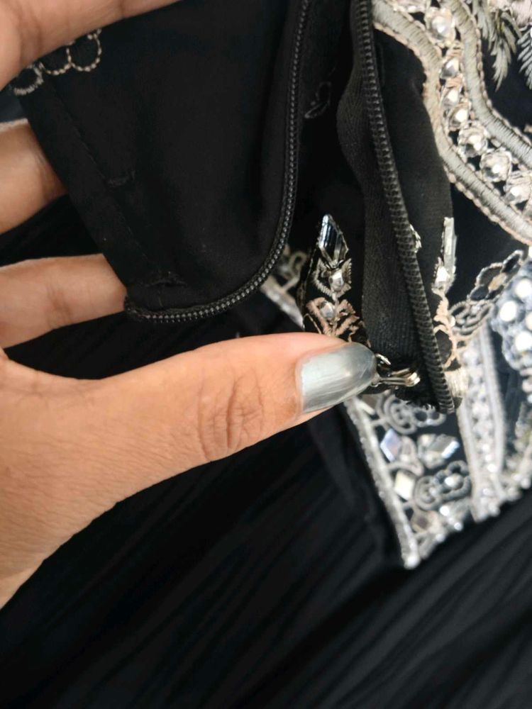 Stunning Embellished Black Lehenga Choli Top