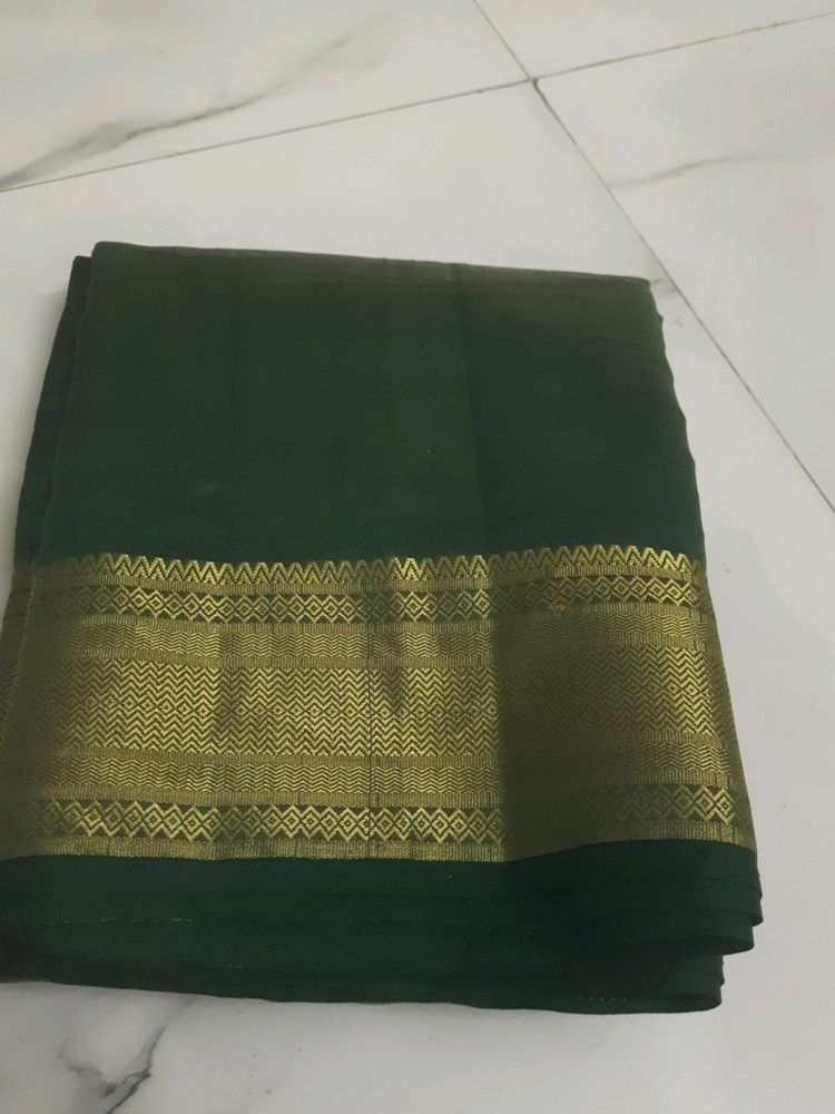 Savan Special Green Saree Chanderi Silk