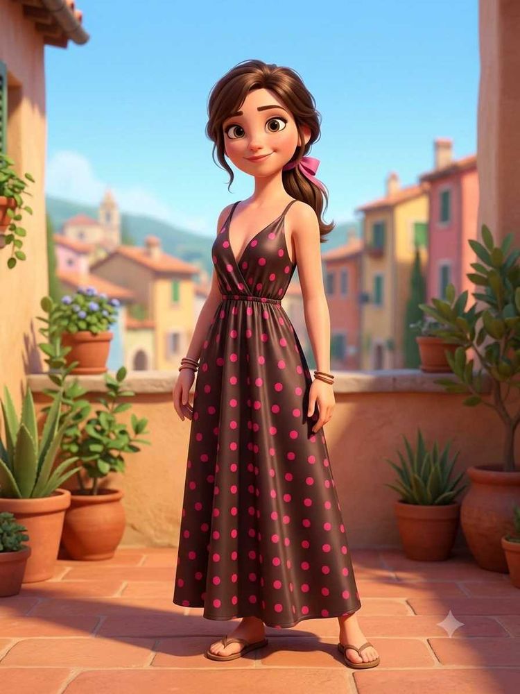 Chic Polka Dot Maxi Dress