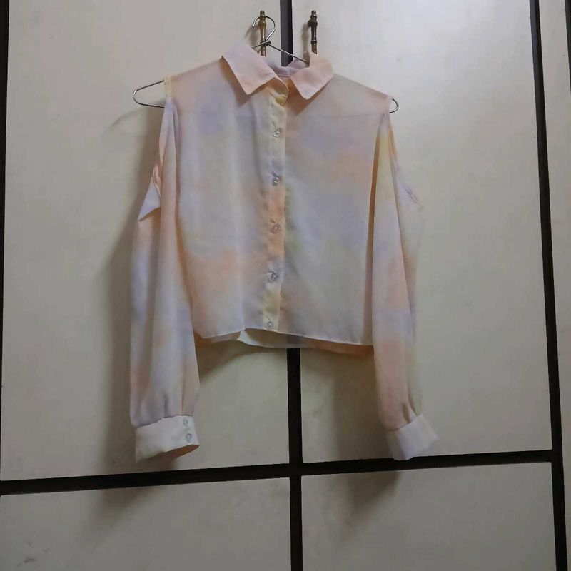 Cold Shoulder Crop Top