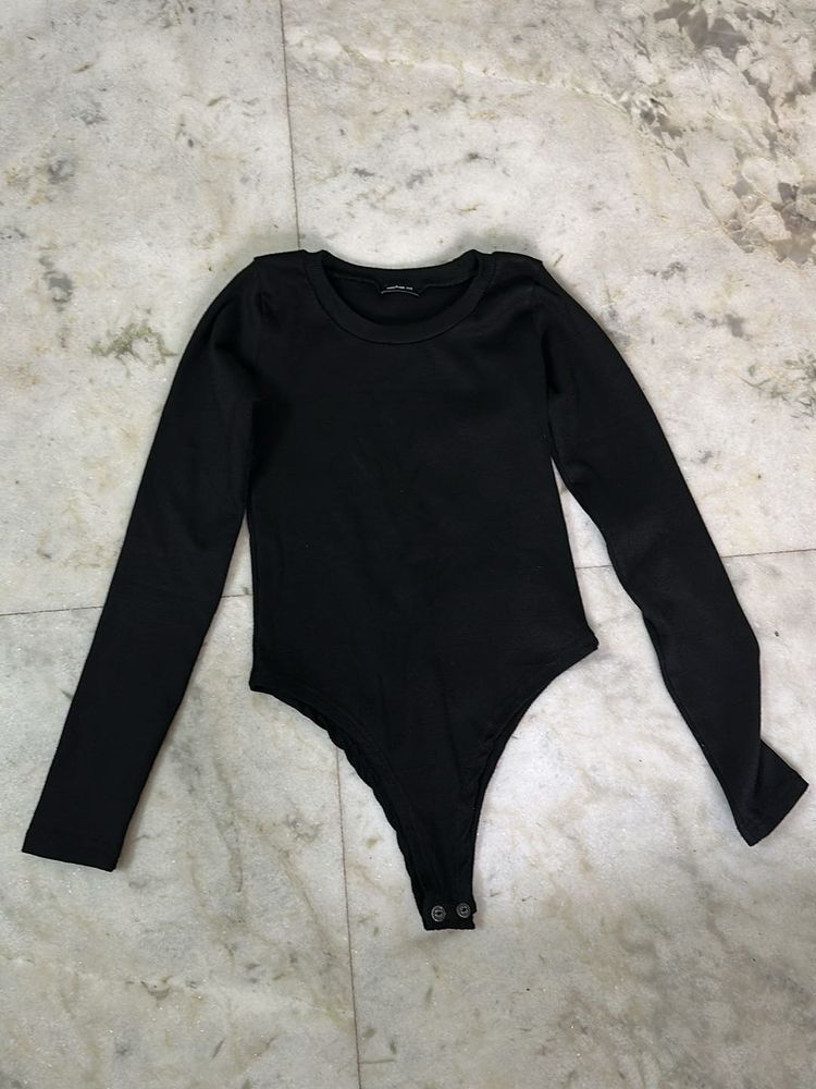 Classic Black Long Sleeve Bodysuit