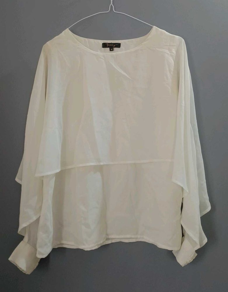 White Cape Top