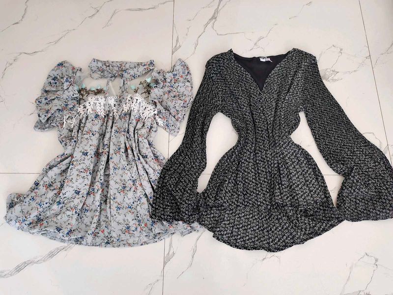 Chic Floral &amp; Geometric Print Tops