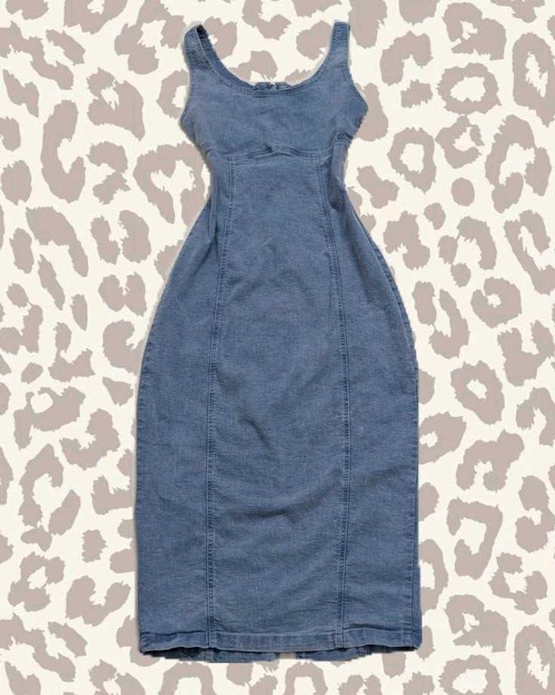 Chic Denim Midi Dress