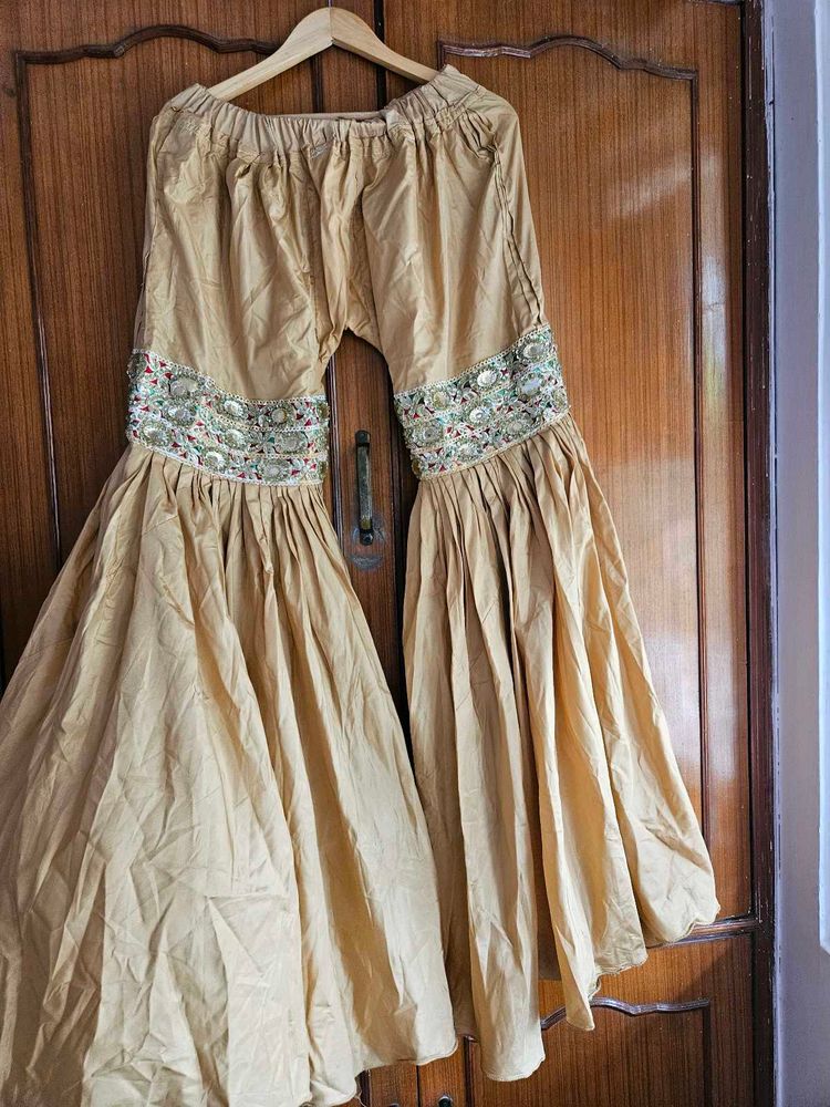 Golden Traditional Gharara