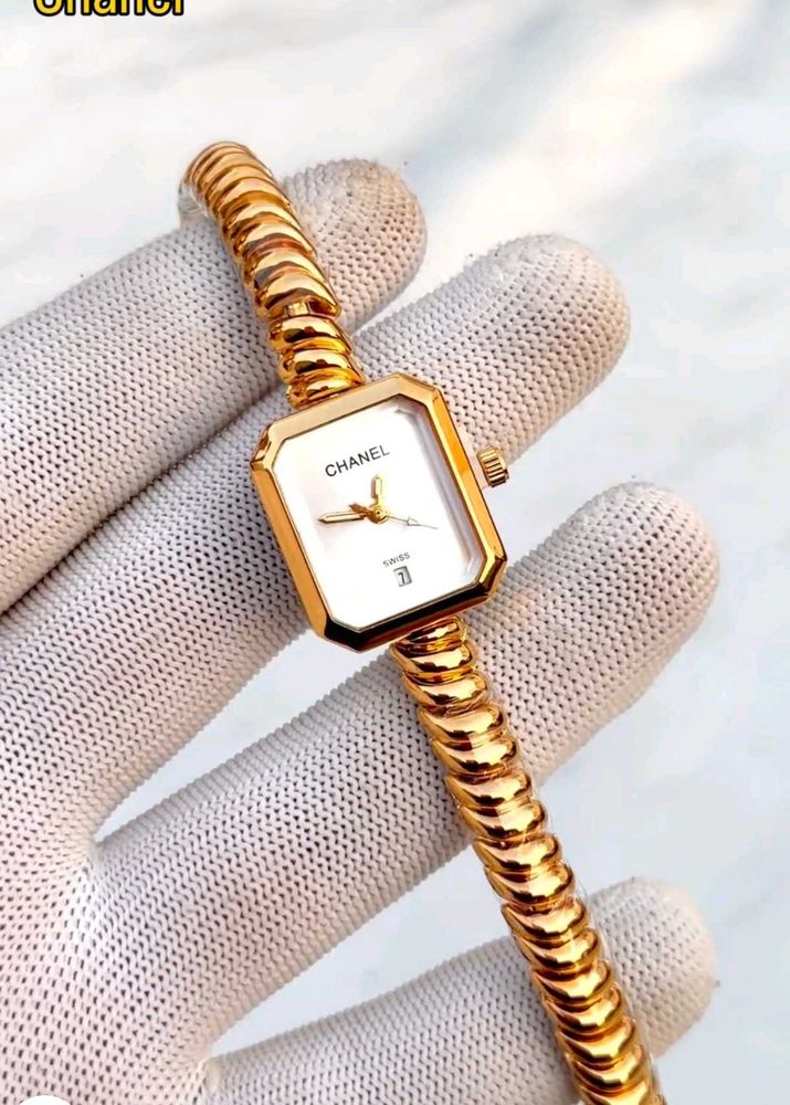 Elegant Chanel Gold Watch