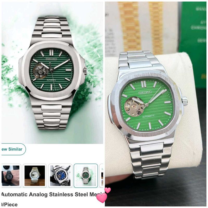 Seiko Automatic Green Dial Watch