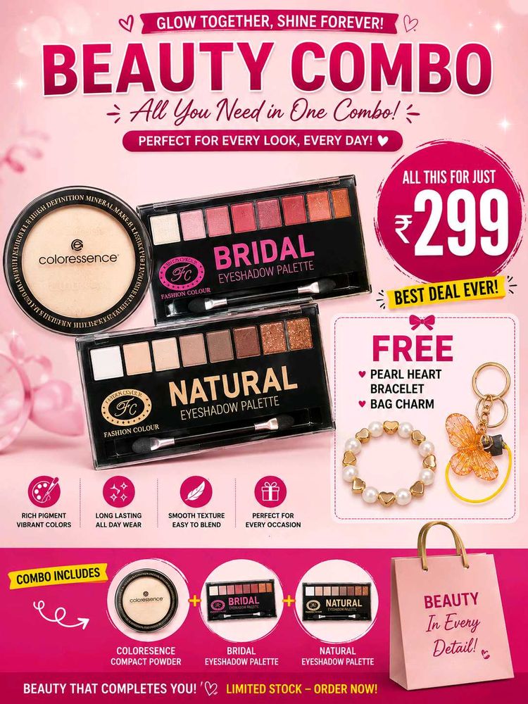 Beauty Combo Offer – 2  Palettes + Compac
